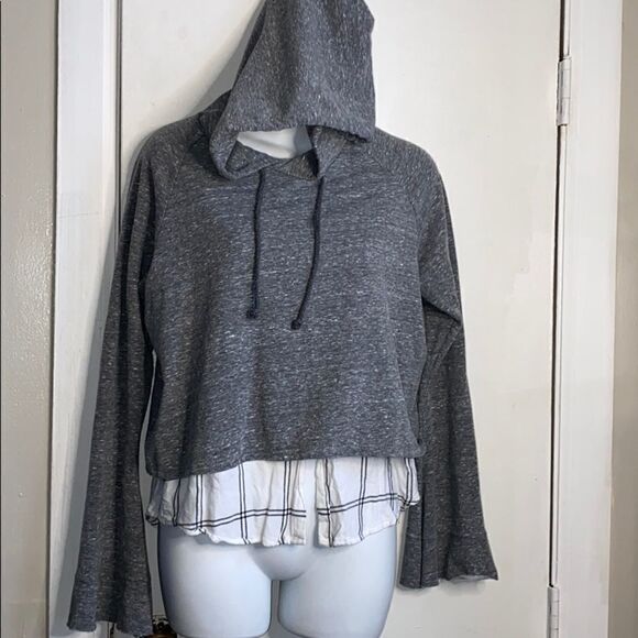 GENERATION LOVE Grey Twofer Hoodie-S - Picture 1 of 8